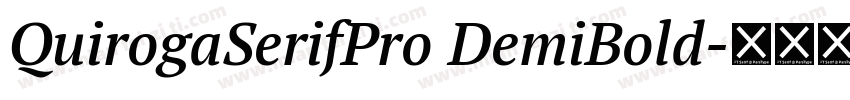 QuirogaSerifPro DemiBold字体转换